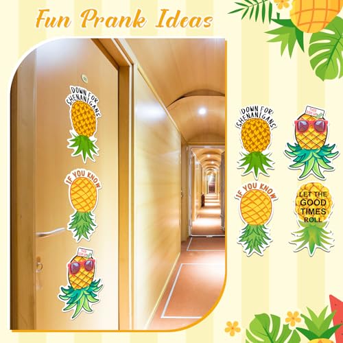 Imanes decorativos de piña para puerta de crucero 4 pcs miniatura 5