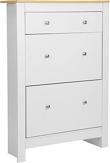 Shoe Cabinet, Wooden Shoe Storage Cabinet,Shoe Storage,Shoe Storage Cabinet For Hallway,For Living Room Bedroom Hall White H 108 X W 78 X D 23 cm