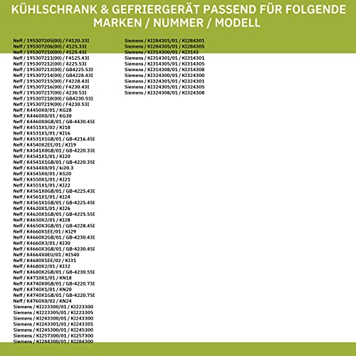 Deurscharnier inbouw compatibel met BOSCH 00268700 voor koelkast 4 stuks - Afbeelding 4