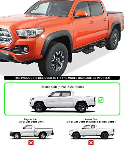 Estribos Nerf Bars Acero Inoxidable 6.5in para Toyota Tacoma miniatura 2