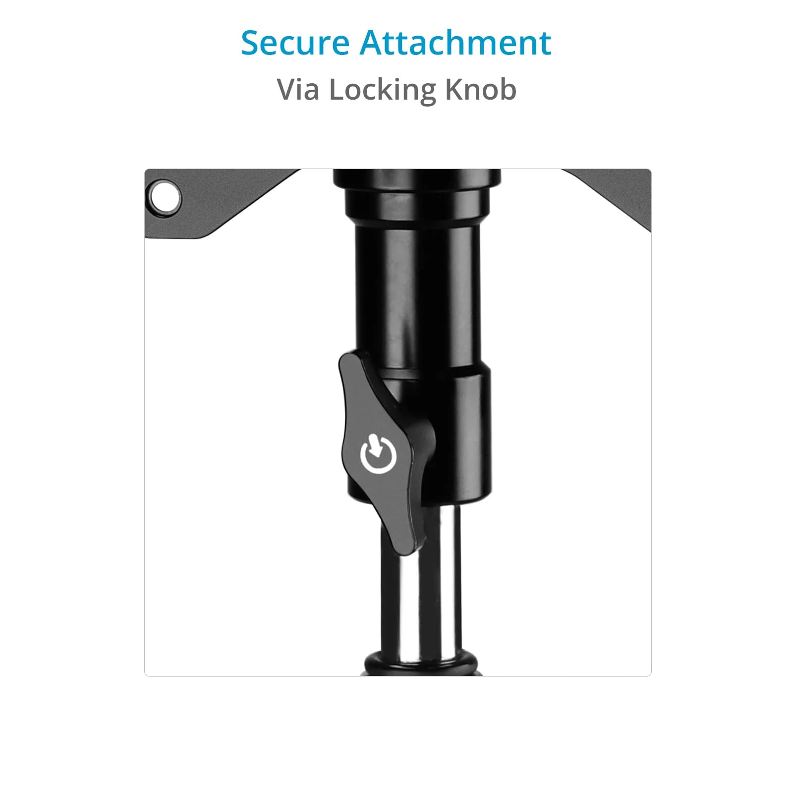 PROAIM Rotazione a 360° (75mm/100mm) Supporto Monitor Inclinabile.Dotato di Ricevitore 5/8” Baby Pin. Angolo di Inclinazione: 230°. Payload fino a 22kg / 50lb (P-ROTN-01)