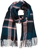 hervorragender Tragekomfort TOM TAILOR Denim Damen Weicher Karierter Schal, Grün (Green Herringbone Ch 18829), Einheitsgröße