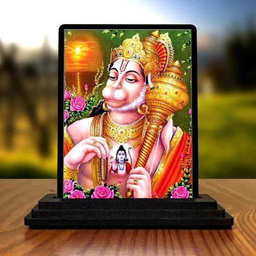Image of Bajrangbali Idol (Wooden /Size 4x5 in) Showpiece for Bedroom Figurine for Living Room