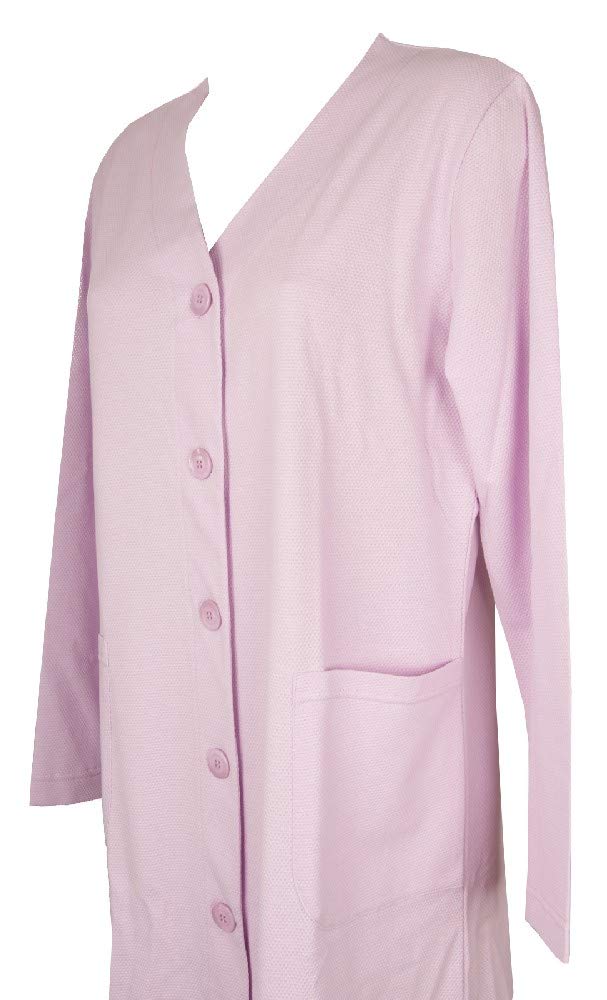 RAGNO Damski szlafrok z długim rękawem Dressing szlafrok bawełniany artykuł D472NR, 053 Glicine, 48