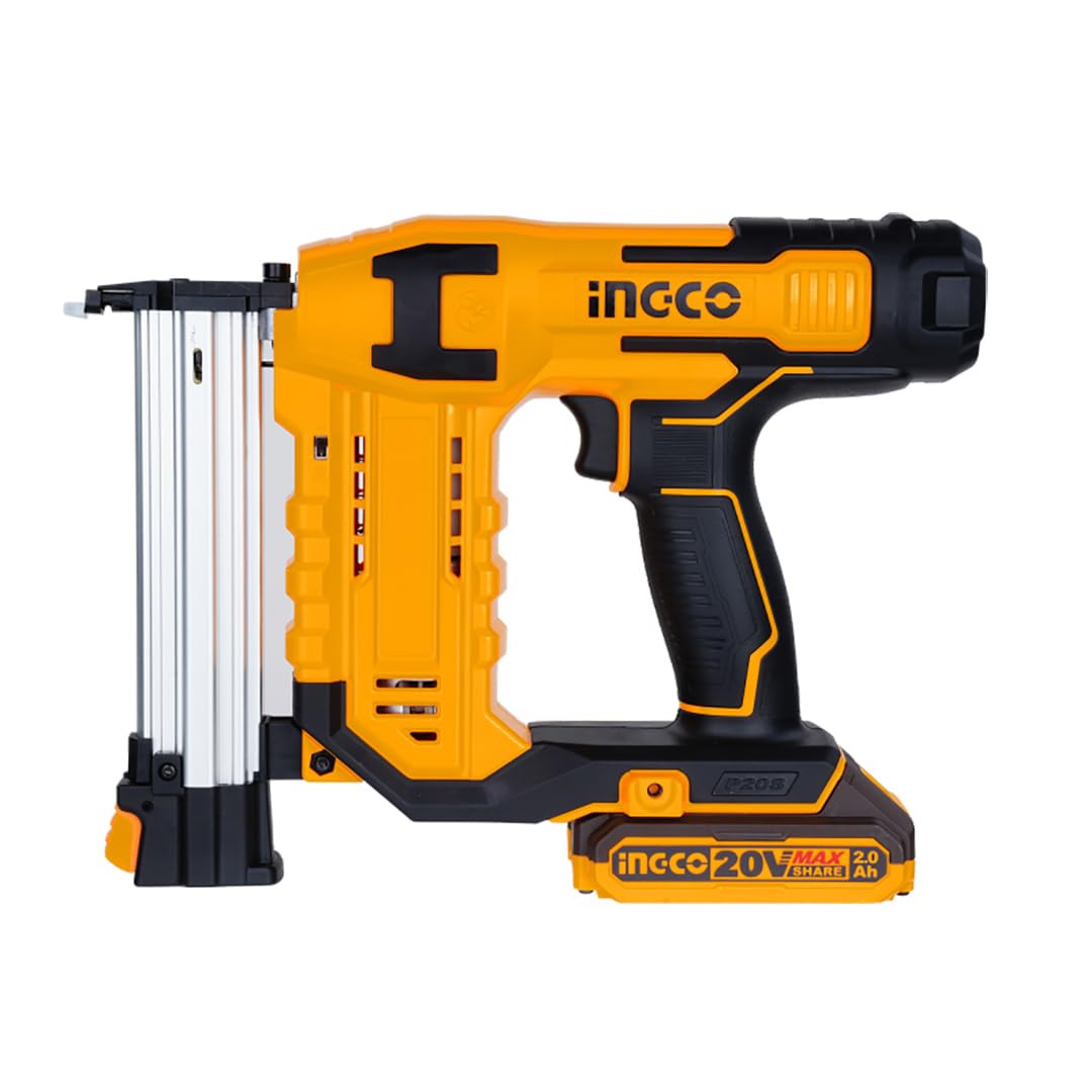 Ingco Cstli3805 Chiodatrice a Batteria per Calcestruzzo Cemento Legno Metallo St 18 mm in valigetta Solo Corpo