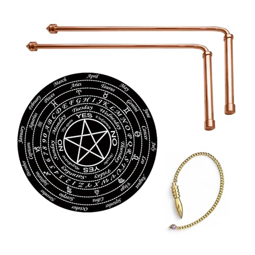 Image of Full Copper Dowsing L Rods Pair | Diameter-8 MM | Aura Energy Checker | Finding Underground Water & Geopathic Stress | Reiki | Divining Rods (Pendulum Assorted)