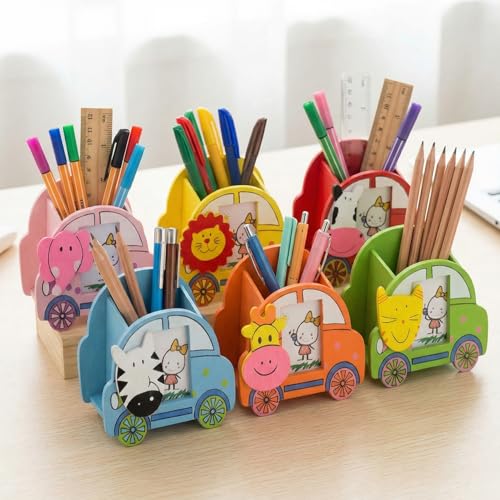 Image of Party Propz Return Gifts for Birthday - 6 Pcs, Return Gift for Kids Age 6-10, Birthday Return Gift for Kids 6-12 | Cute Animal Theme |Photo Frame Pen Holder | Party Favours