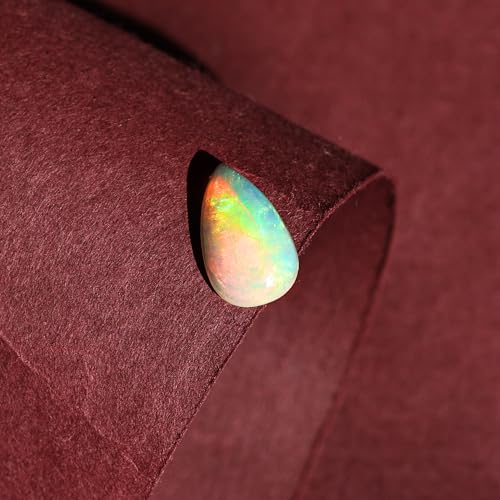Pierre opale blanche véritable 1,9 carat pour fabriquer un bijou - 4