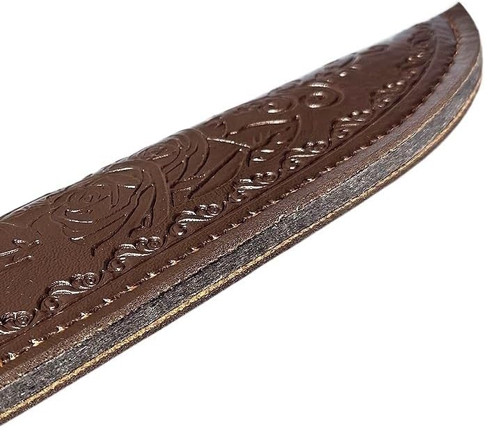 1PC PU Knife Sheath, Handmade Protective Cover for Belt with Snap Closure is Suitable for Outdoor Camping, Hiking