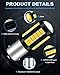 Qoope 1156 1141 LED Bulbs Warm White, 1003 7506 12V LED Bulb Replacement for RV/Camper/Travel Trailer Interior Lights, Turn Signal Reverse Parking Tail Lights, Pack of 10