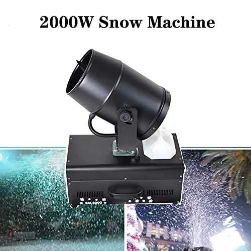 Máquina de nieve de 2000 W con control remoto, generador de copos de nieve para escenarios, rociado directo de 120° a 5-8 m, ideal para efectos escénicos, Navidad, bodas y fiestas miniatura 2