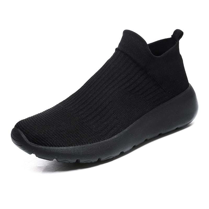 Mens Slip on Sneakers Sock Shoes for Men Comfy Lightweight Breathable Walking Shoes Mesh Workout Casual Sports Shoes