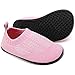 Sixspace Kiner Hausschuhe Junge mädchen rutschfeste Leichte Pantoffeln Hüttenschuhe für Klein Hüttenschuhe Baby unisex Kinderschuhe,Slipper(Pink/Weiß,26 EU)