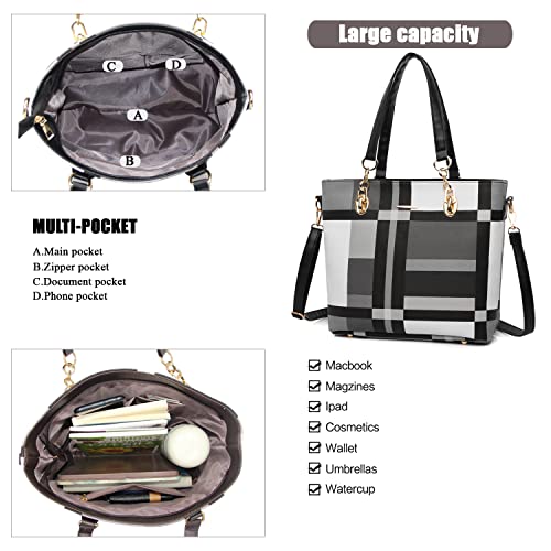 Image of OTMIPIML Purses and Handbags for Women Synthetic Leather Tote Crossbody Bags Satchel Purses Set 6pcs | Set