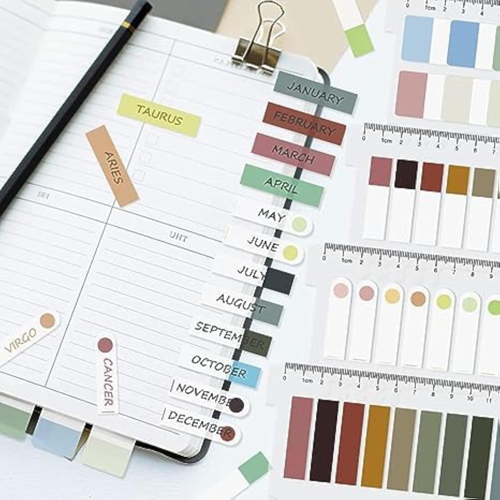Morandi Sticky Tabs, Translucent Book Tabs for Annotating