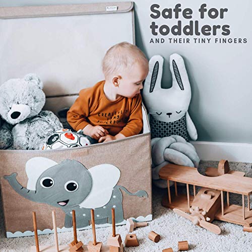 Hurricane Munchkin HM1235 Hurricane Tots Large Toy Chest. Canvas Soft Fabric Children Toy Storage Bin Basket thumb #1