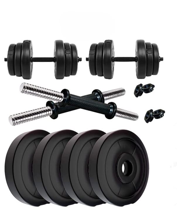 SAFECO FITNESS 10 KG PVC Dumbell Set Weight Dumbbell Set for Strength Training, Home Gym Fitness and Full Body Workout