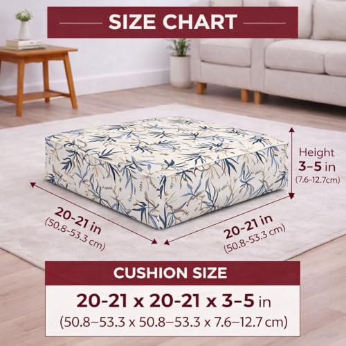 Image of STITCHNEST 'Contour Fit Series' Stretchable Printed Wooden Sofa Cover (Pack of 2) - Elastic Wooden Chair Cover | Wooden Sofa Seat Cover | Size - 20-21 x 20-21 x 3-5 in