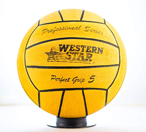 Western Star Perfect Grip Water Polo Match Game Ball (Yellow, Size 5)