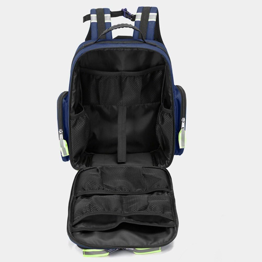 Mochila De Primeros Auxilios: Bolsa Médica De Emergencia con Múltiples Bolsillos para Acampar, Viajes, Viajes De Negocios, Medicina Deportiva Y Traumatología.