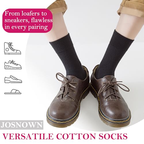 Josnown Womens Cotton Socks Thin Above Ankle Crew Socks for Women Girls Clothes 5 Pairs3