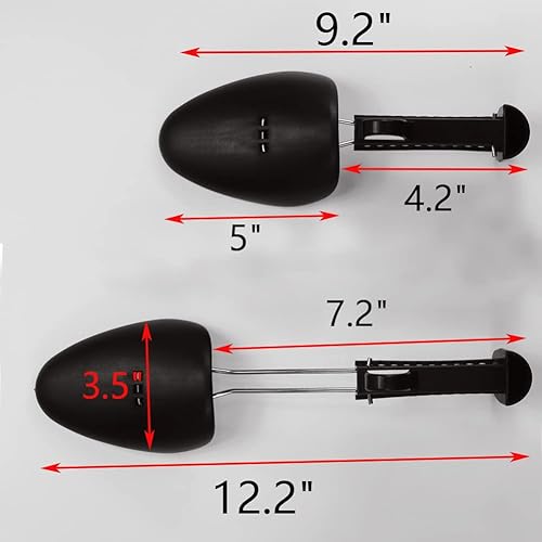 Miniatura 2 de YY YEARCHY Árbol de zapatos para hombre, soporte para estirador de zapatos, soporte de forma para botas de hombre, ajustable, de plástico ligero