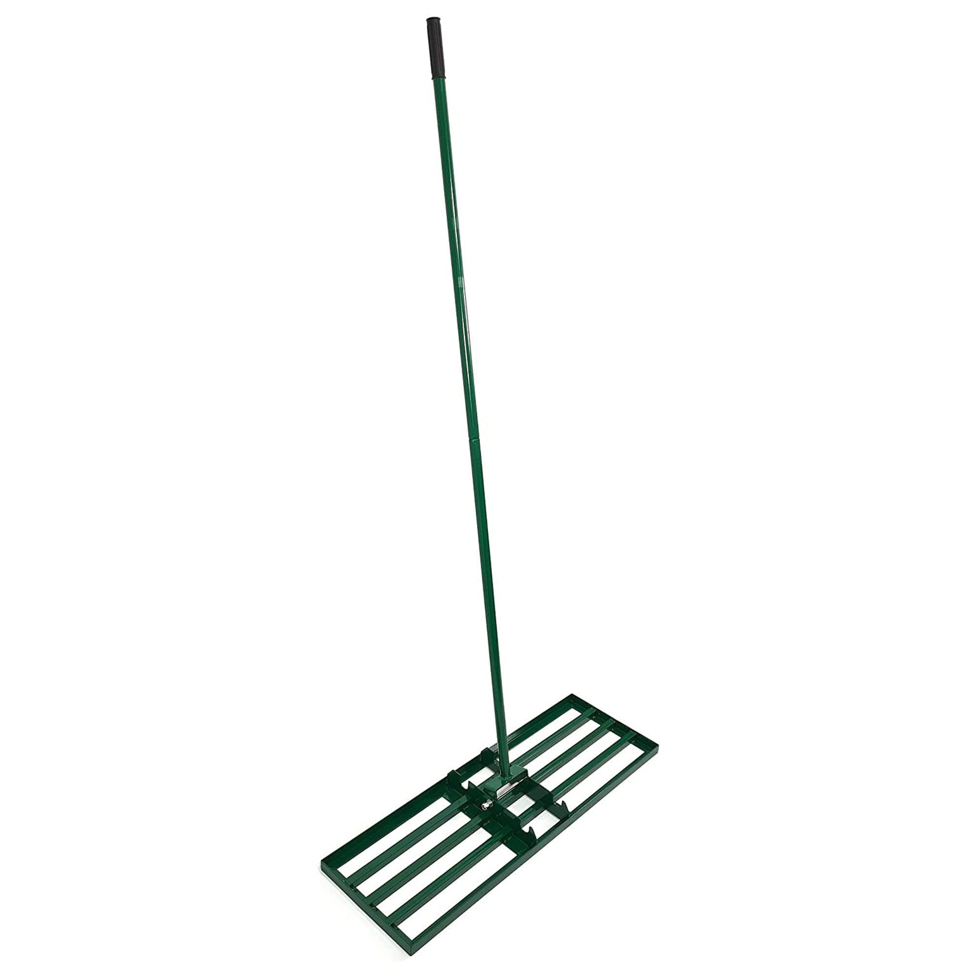 Landzie Lawn Leveling Rake - 36 Inch Wide 72 Inch Handle Powder Coated Yard, Garden, and Lawn Leveling Tool - Professional Lawn Care Landscaping Tools 36 Inches