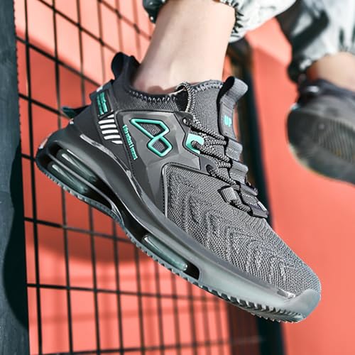 Men's High - end Walking, Double - air Cushion Running Shoes, Lightweight Workout Shoes, Breathable Mesh Fashion Casual Sneakers4
