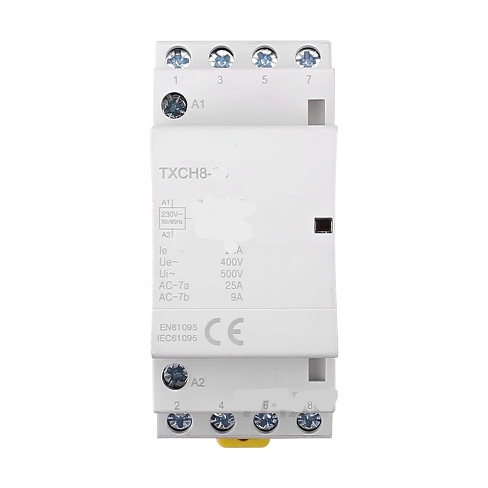 Contactor modular de CA 25A 4NO para carril DIN en sistemas de automatización 220V 7