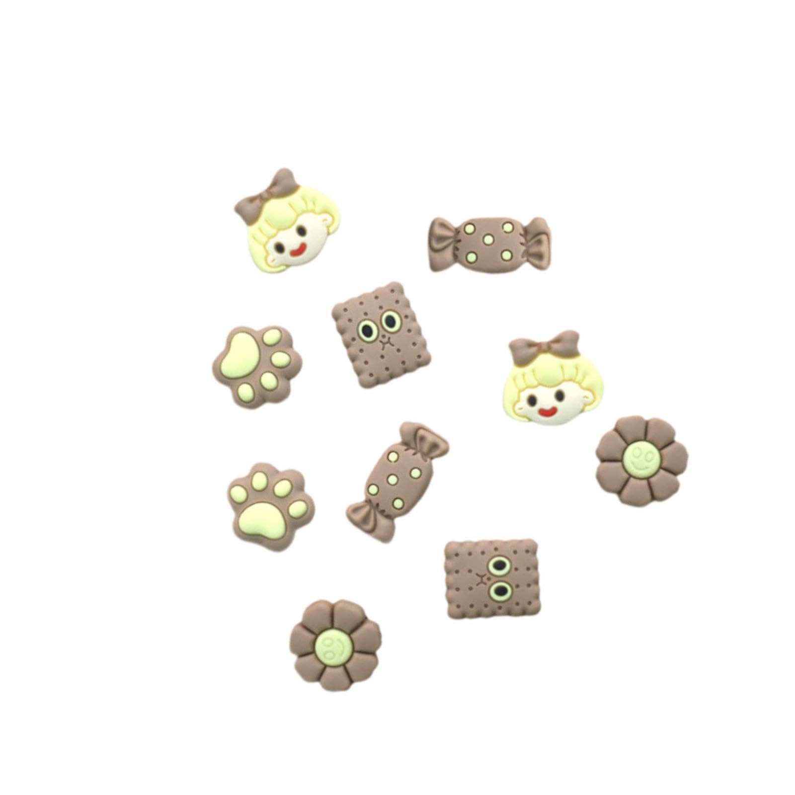 NIVAA Summer Bag Charms Creative Trendy Handmade Craft Festival Button Accessories Brown-image-3