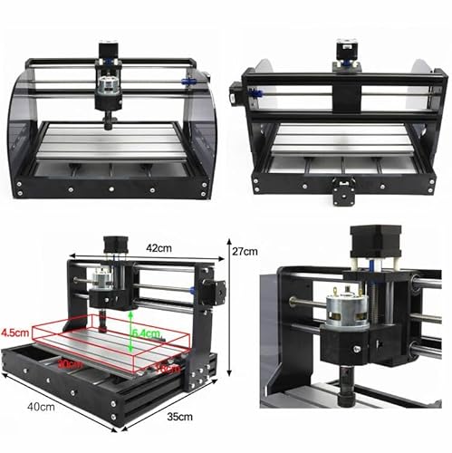CNCTOPBAOS CNC 3018-PRO-MAX 3 Axis Desktop DIY Mini Wood Router Kit Engraver Woodworking PCB PVC Milling Engraving Carving Machine GRBL Control with ER11 Collet (3018-PRO-MAX) - Image 2