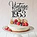 Vintage Classic 1953 Cake Topper, Happy 70th Birthday Cake Topper, 70 and Fabulous, Funny 70th Birthday Party Supplies Black Glitter