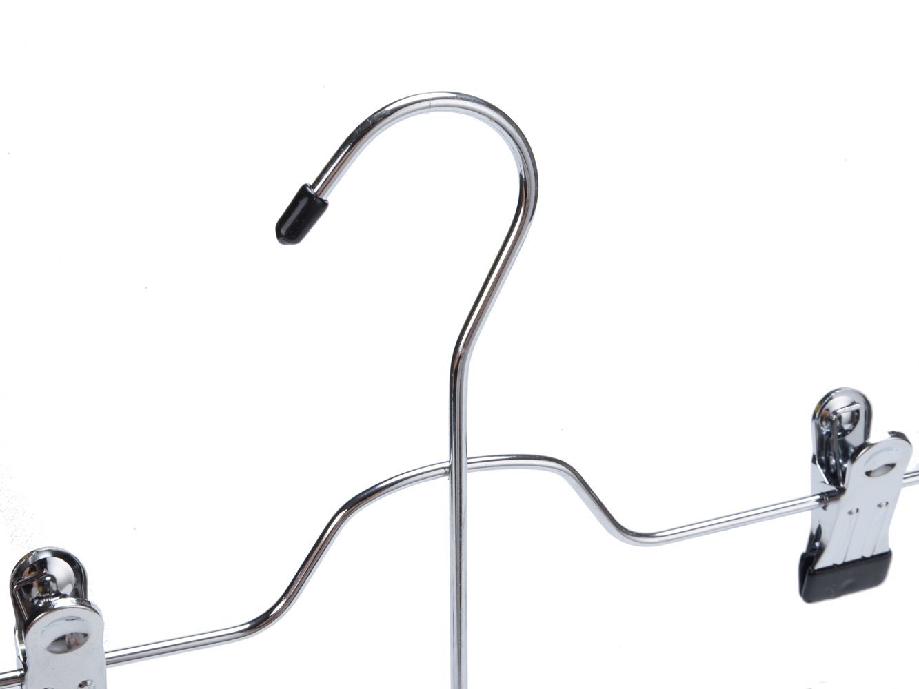Quality Hangers 4-poziomowe spodnie na spódnicę wieszaki wytrzymałe metalowe 40 cm x 31 cm chrom 5