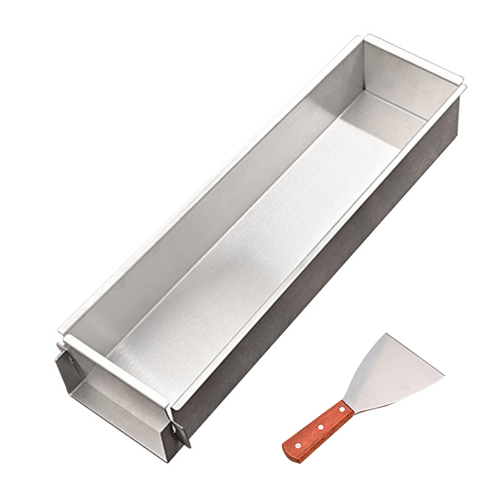 RYUJNDK Adjustable Rectangle Mousse Cake Mold Stainless Steel Cake for Professional Patisseries Metal Mousses Cake Mold Tiramisu Molds with Removable Bottom