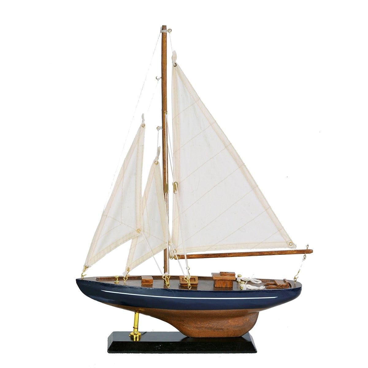 Générique VOILIER Bateau Vintage Décoration marine miniature en Bois 43x30cm Objet Marin