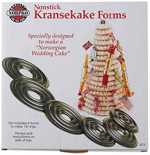 Norpro Cake Forms Nonstick Kransekake Norwegian Dessert Ring Tower New #TOP1
