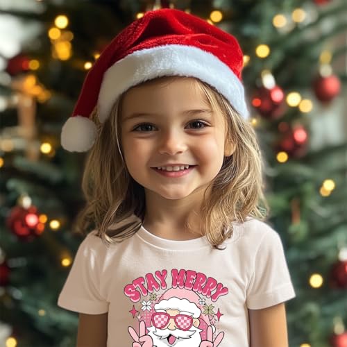 Toddler Girl Christmas Shirt Kids Ugly Xmas Tshirt Cotton Short Sleeve Tee Top 2-10 Years2