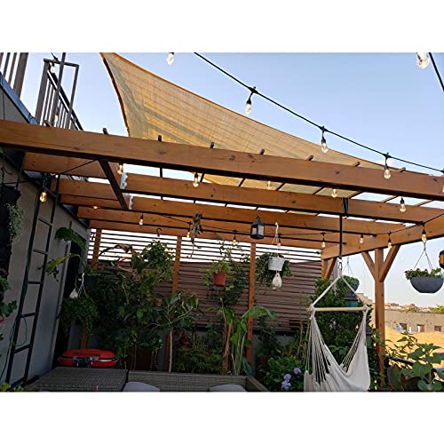 Outdoor Schattiernetz Breathable Hitzebeständige Schattentuch 2x2m, 2x3m, 2x5m, 2x10m, 3x3m, 3x6m, 4x6m, 4x8m, 5x5m… – Bild 4