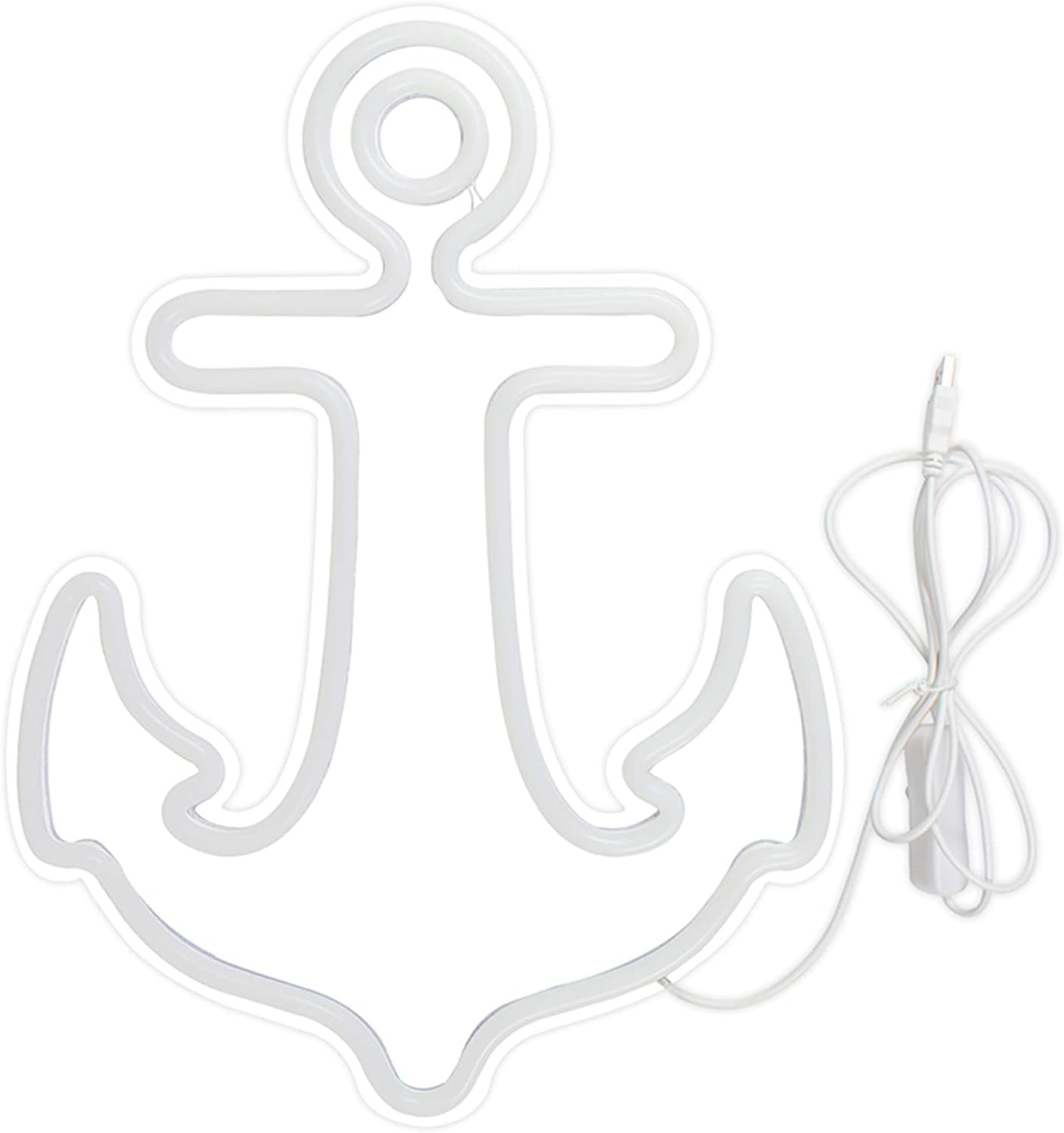 MaiBuL letreros de luz de neón arcoíris Letrero de iluminación LED Personalizable con decoración de velero de Vacaciones Alimentado por USB, 41x31cm para Hotel Pub Cafe