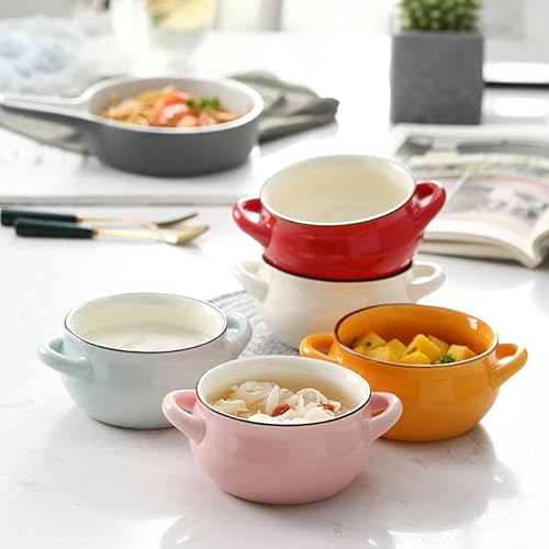 Miniatura 6 de Cabilock Tazón de postre para pudín Tazón de sopa de vapor, cuencos de ramequín, tazón de ensalada, tazón de cereales, cuencos de cerámica para