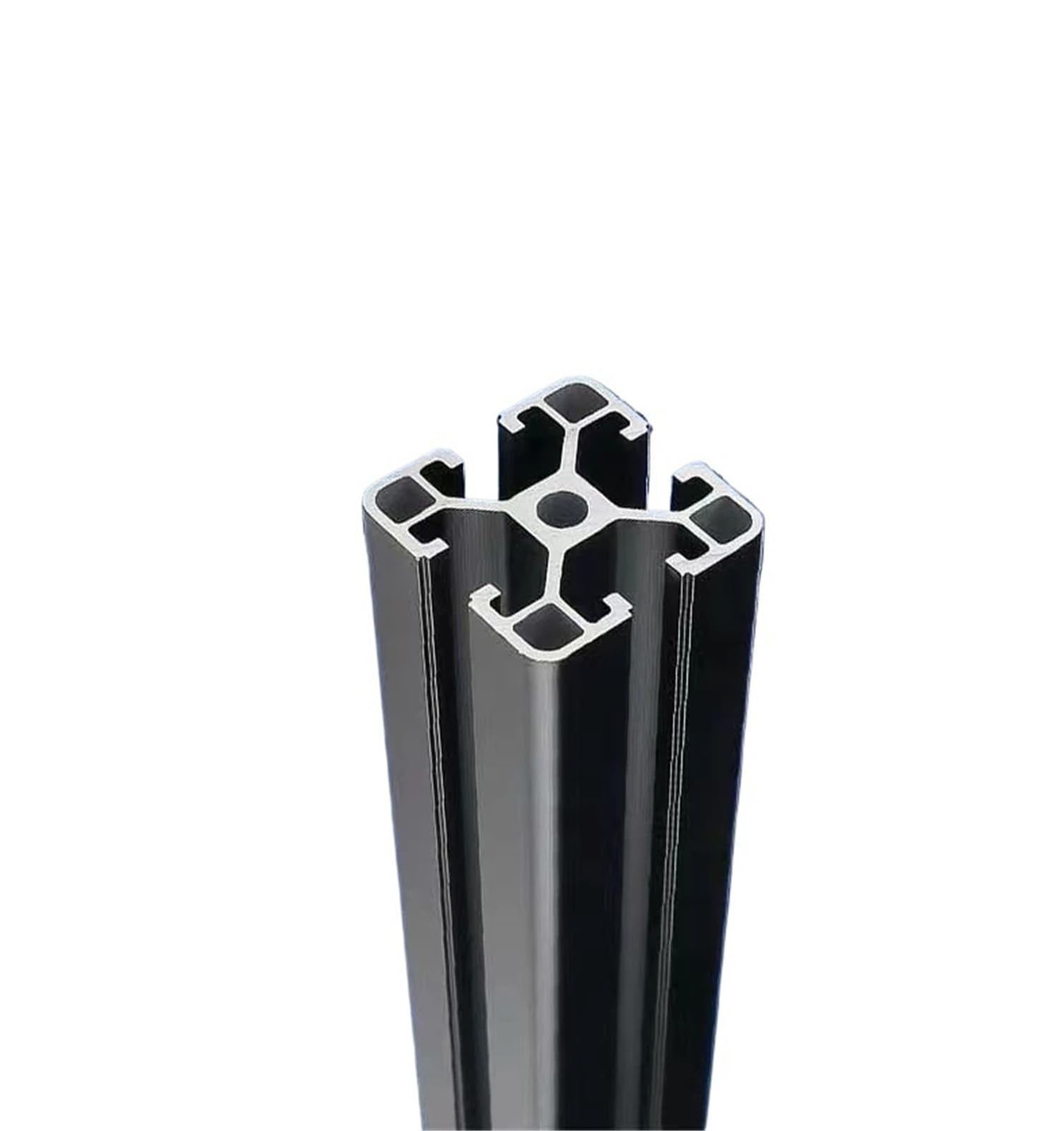GTPBAO Profilo estruso in alluminio 4040 nero, profilo for cremagliera lineare anodizzato, banco da lavoro industriale, telaio for mensola fai da te Binario estruso(900mm long)