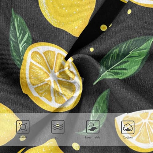 Wusikd Lemons Girls' Underwear Cotton Yellow Green Girls Briefs Soft Toddler Underwear 2T3