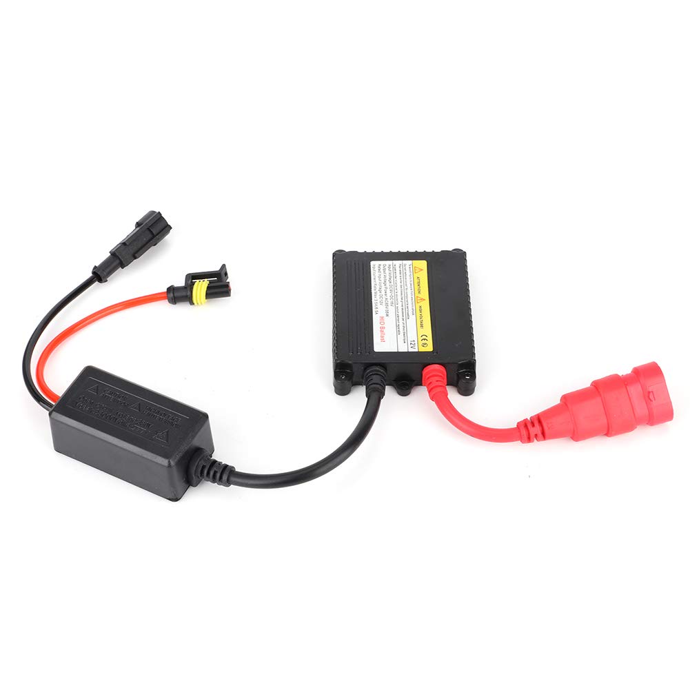 Balasto de luz de xenón, balasto de luz, 35w para lámpara de luz de xenón Estabilizador de balasto para bloque de unidad de encendido de xenón Accesorios universales para automóviles Aleación de alumi