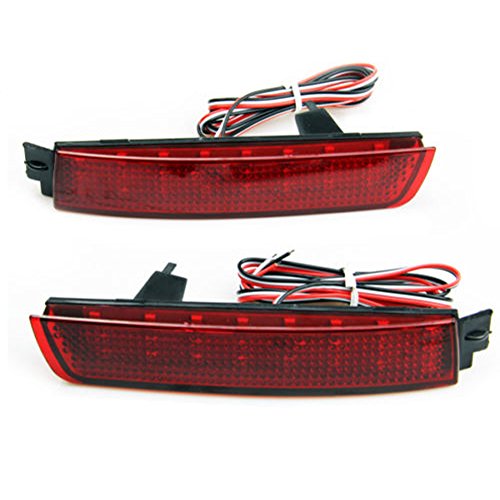 Paision LED Rear Bumper Reflector Tail Brake Light Fog Lamp Compatible with Nissan Juke Murano Quest Sentra Infiniti Fx35