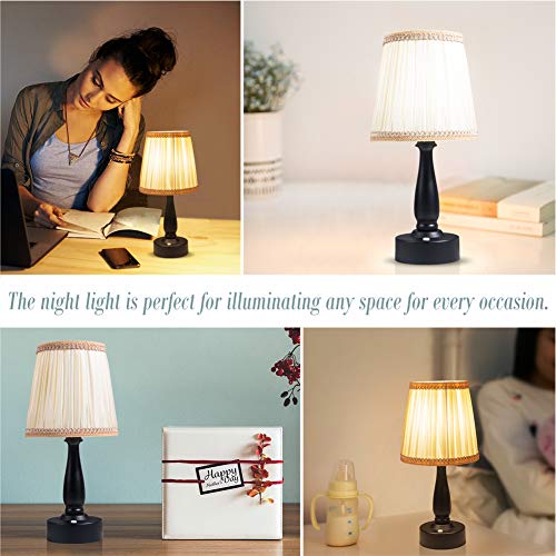 Zeefo ZF-007-2P Led Night Light, Battery-Powered Portable Night Lamp, Eye Protection Warm White Remote Control Night Light thumb #5