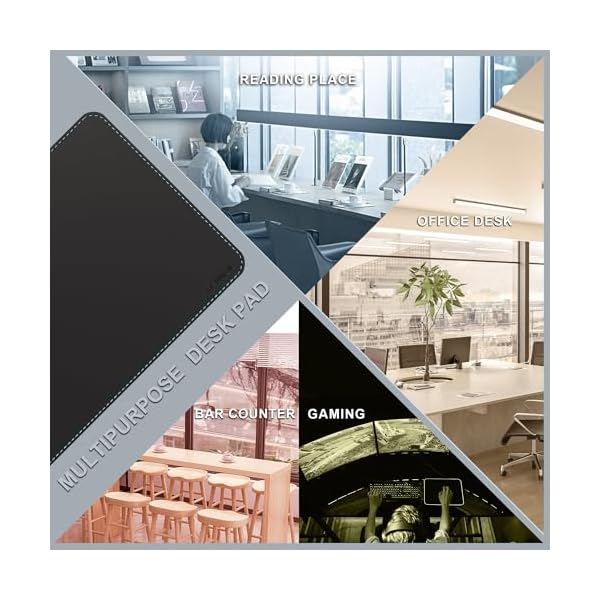 CENNBIE 100x50cm Desk Pads Artificial Leather Laptop Mat, Perfect Desk Mate for Office and Home, Rectangular, Large - Image 7
