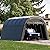 WELYAS Carport 12x20 ft Heavy Duty w/Translucent Roof, All-Season Waterproof UV Protected Outdoor Car Ports w/Reinforced Metal Frame Ventilated Doors,Portable Garage Car Shelter for Boat Truck Yacht