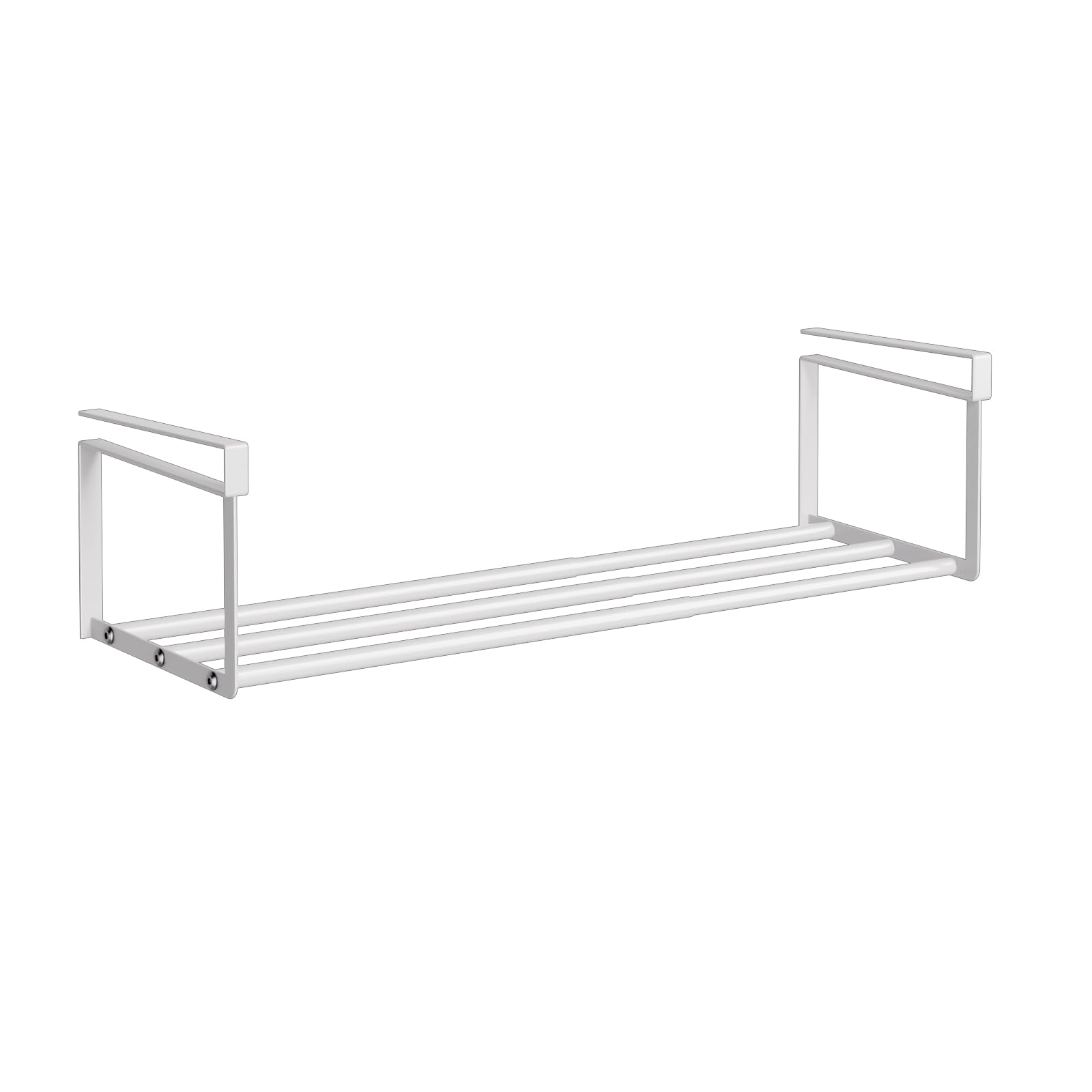 Expandable Shoe Rack Organizer, Hanging Shoe Organizer for Closet &amp; Adjustable Under Cabinet Shelf,Shoe Storage Rack Retractable for Kitchen and Clothing Storage(White, 1 Pack)