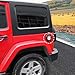 RT-TCZ for Jeep JK Gas Cap Cover Fuel Filler Door for Jeep Wrangler JK JKU 2007-2017 Black Aluminum Alloy Exterior Accessories (Off-Road Logo)