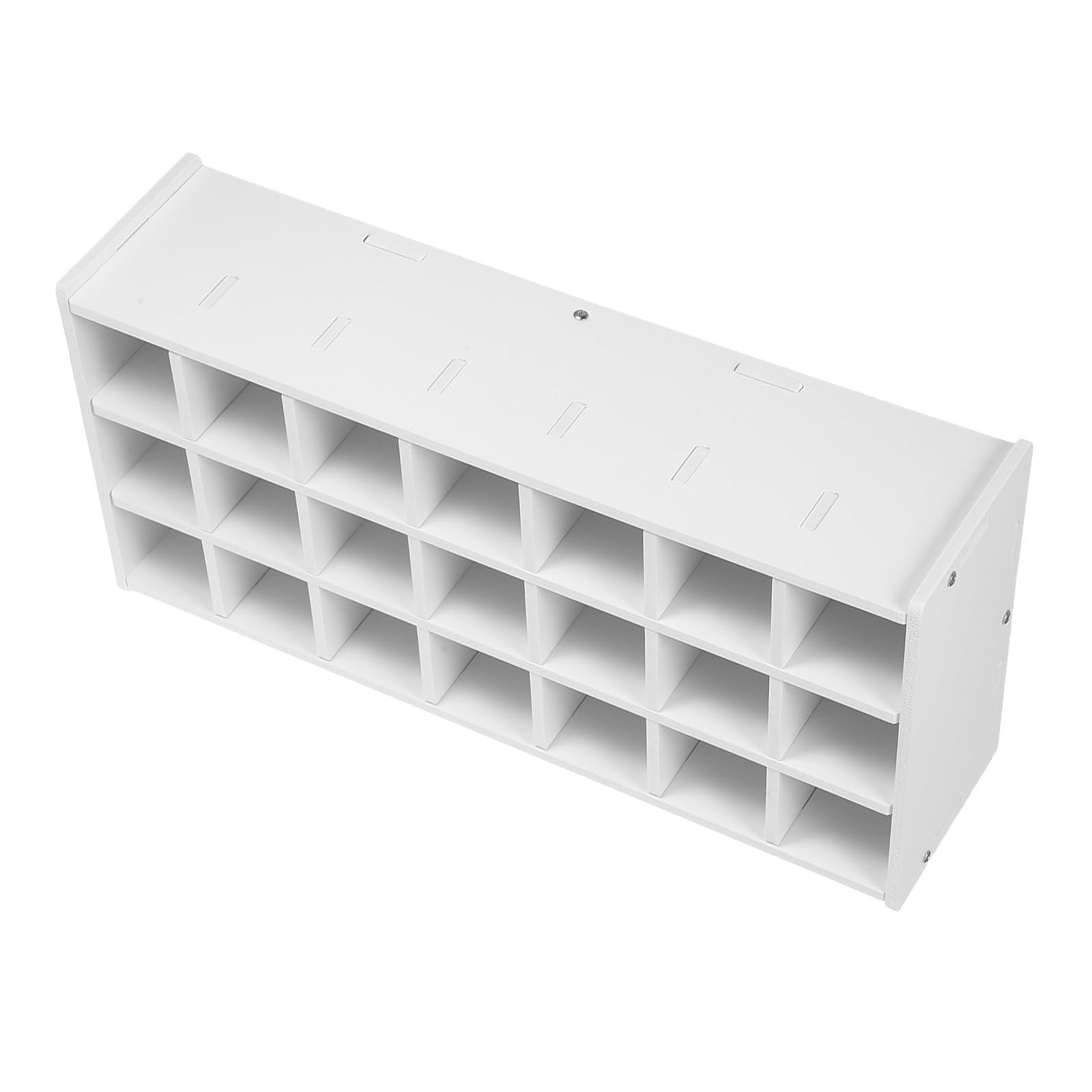 Organizador de madera para pinturas con compartimentos para casa y escuela